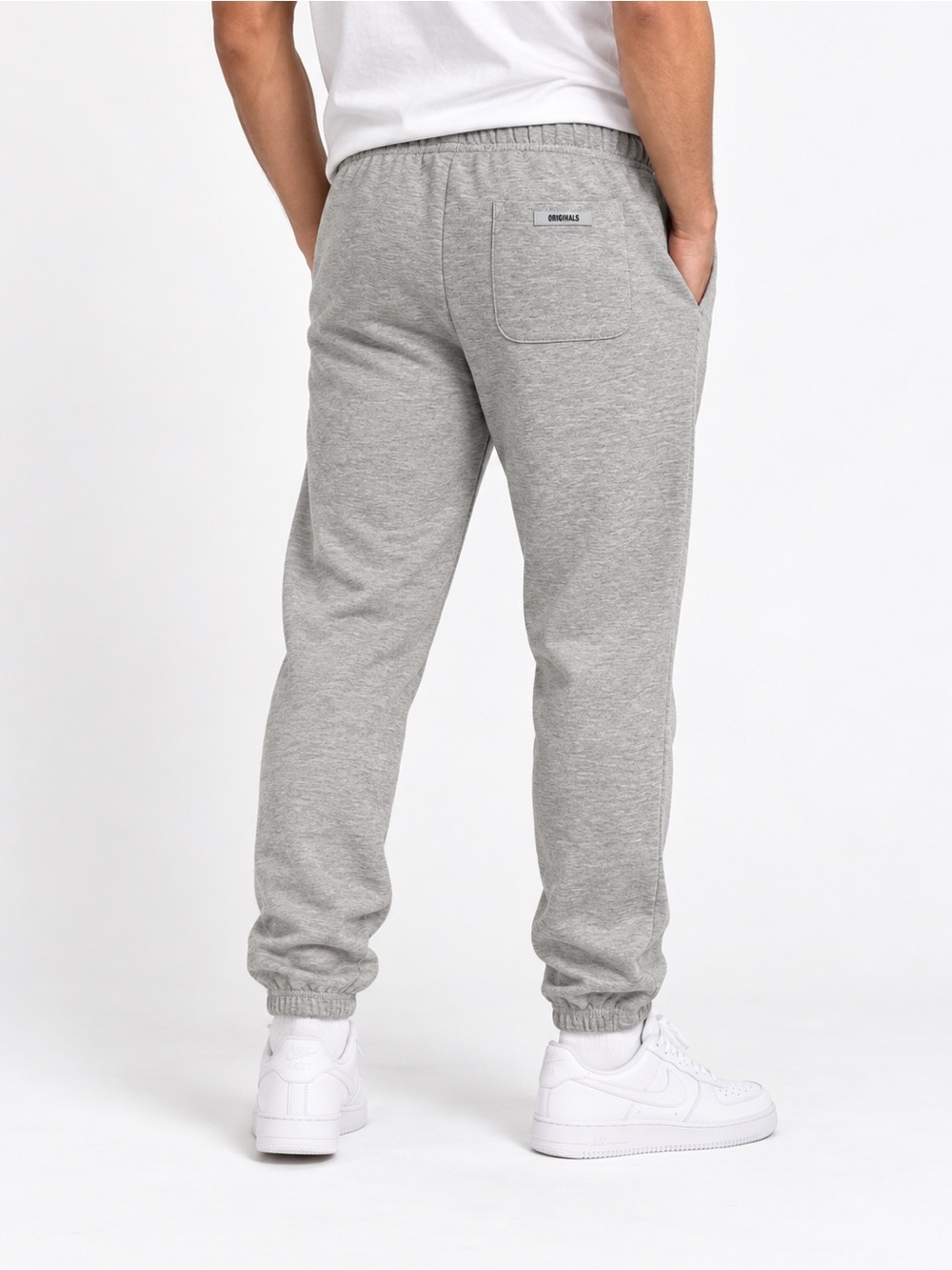Originals Brooklyn Cloth Men’s Medium Gray Jogger Sweatpants Logo Fleece Casual - Picture 6 of 6